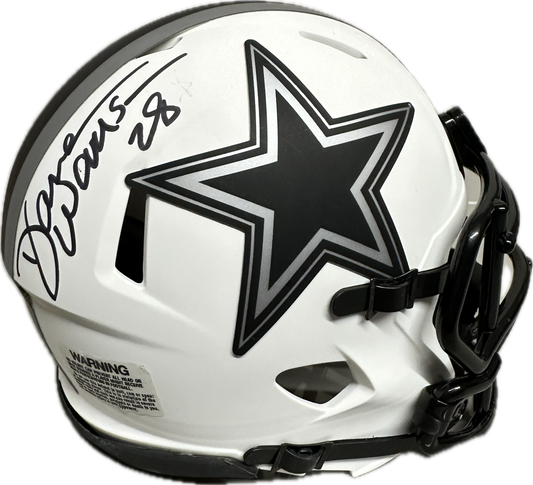 Darren Woodson Dallas Lunar Mini Football Helmet (JSA)