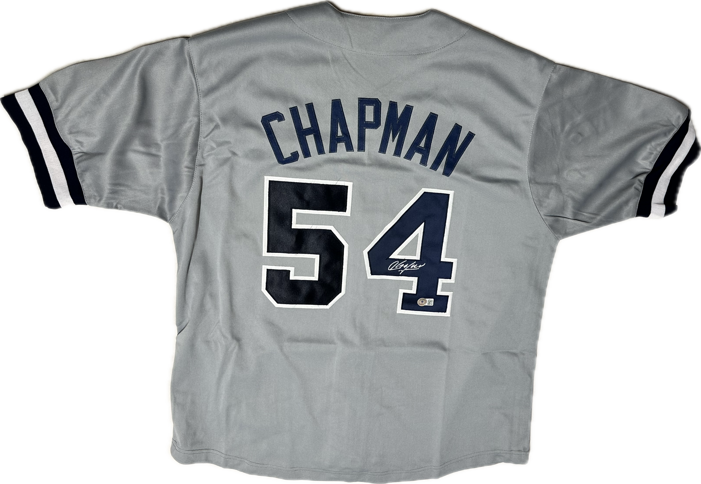 Aroldis Chapman Signed Custom New York Autographed Baseball Jersey (JSA)