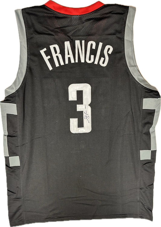 Steve Francis Custom Houston Autographed Basketball Jersey (PIA/JSA)