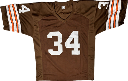 Greg Pruitt Custom Browns Autographed Football Jersey (JSA)