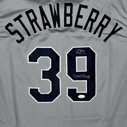 Darryl Strawberry Signed Custom San Diego Autographed Baseball Jersey (JSA)