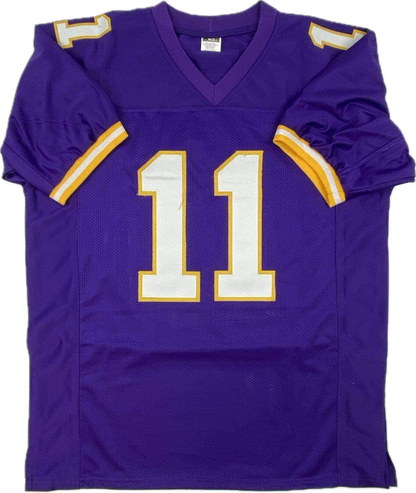 Daunte Culpepper Custom Minnesota Autographed Football Jersey (JSA)