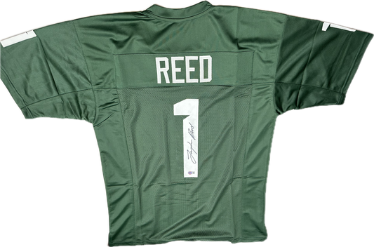 Jayden Reed Custom Michigan St. Autographed Football Jersey (Beckett)