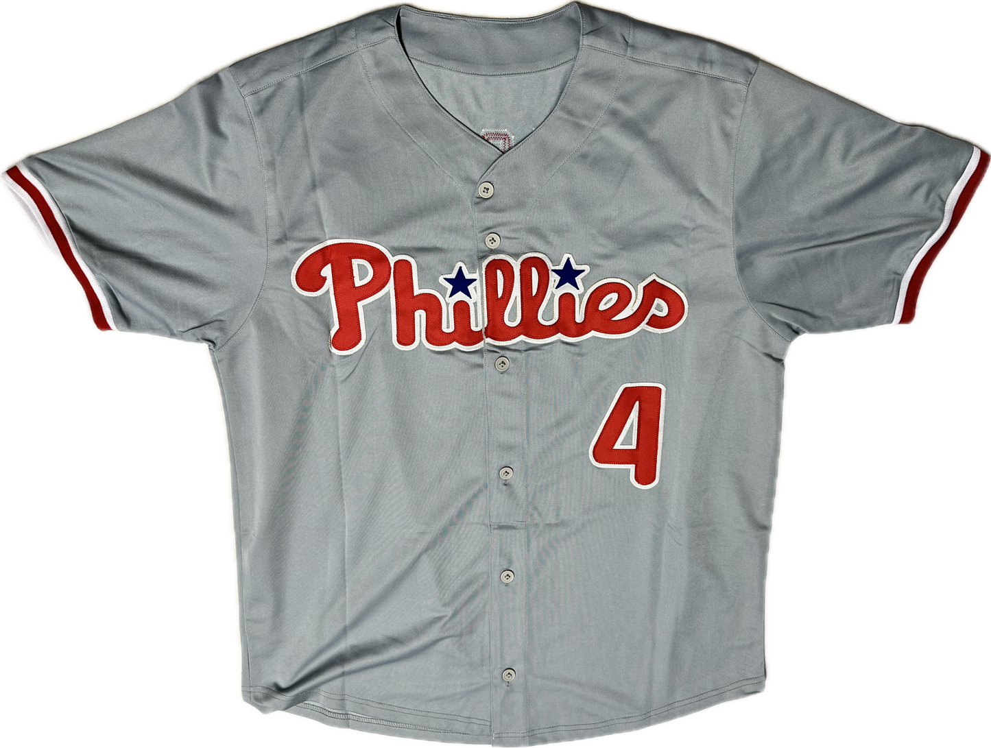 Lenny Dykstra Signed Custom Philadelphia Autographed Baseball Jersey (JSA)