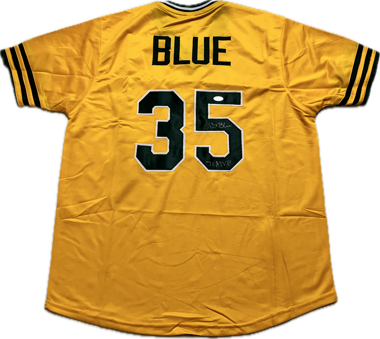 Vida Blue Signed Custom Oakland Autographed Baseball Jersey (JSA)