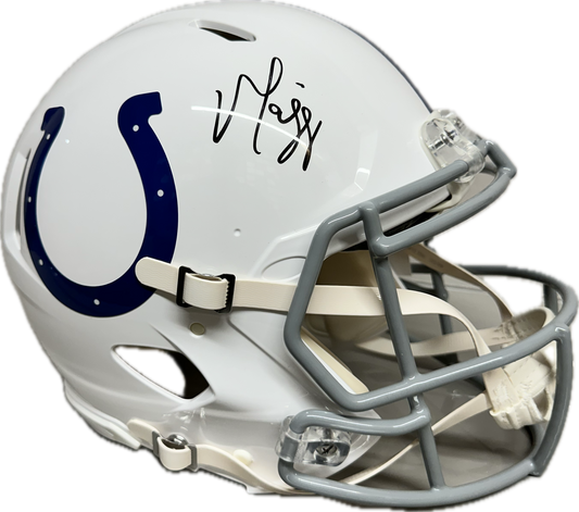 Marvin Harrison Indianapolis Signed Full Size Football Helmet (JSA)