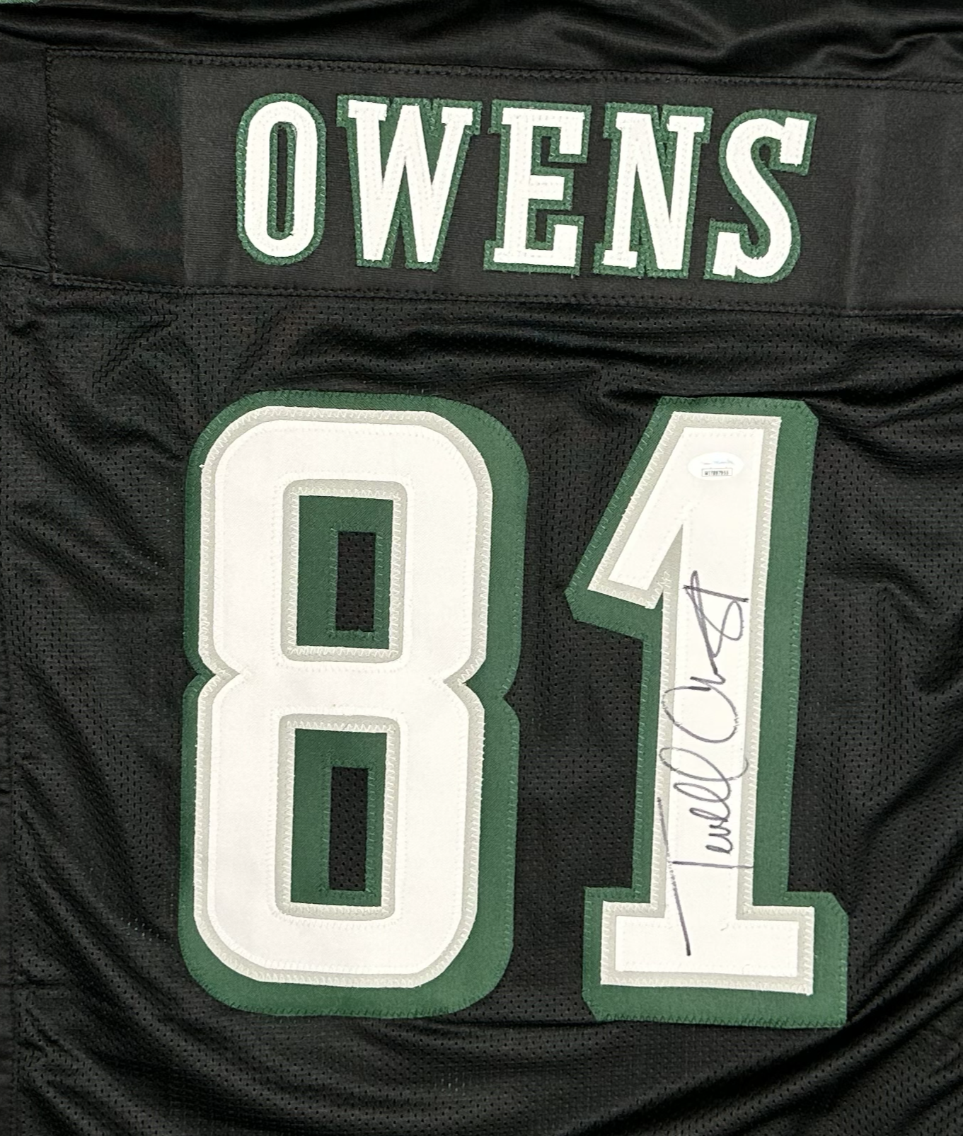 Terrell Owens Signed Philadelphia Custom Black Football Jersey (PIA/JSA)