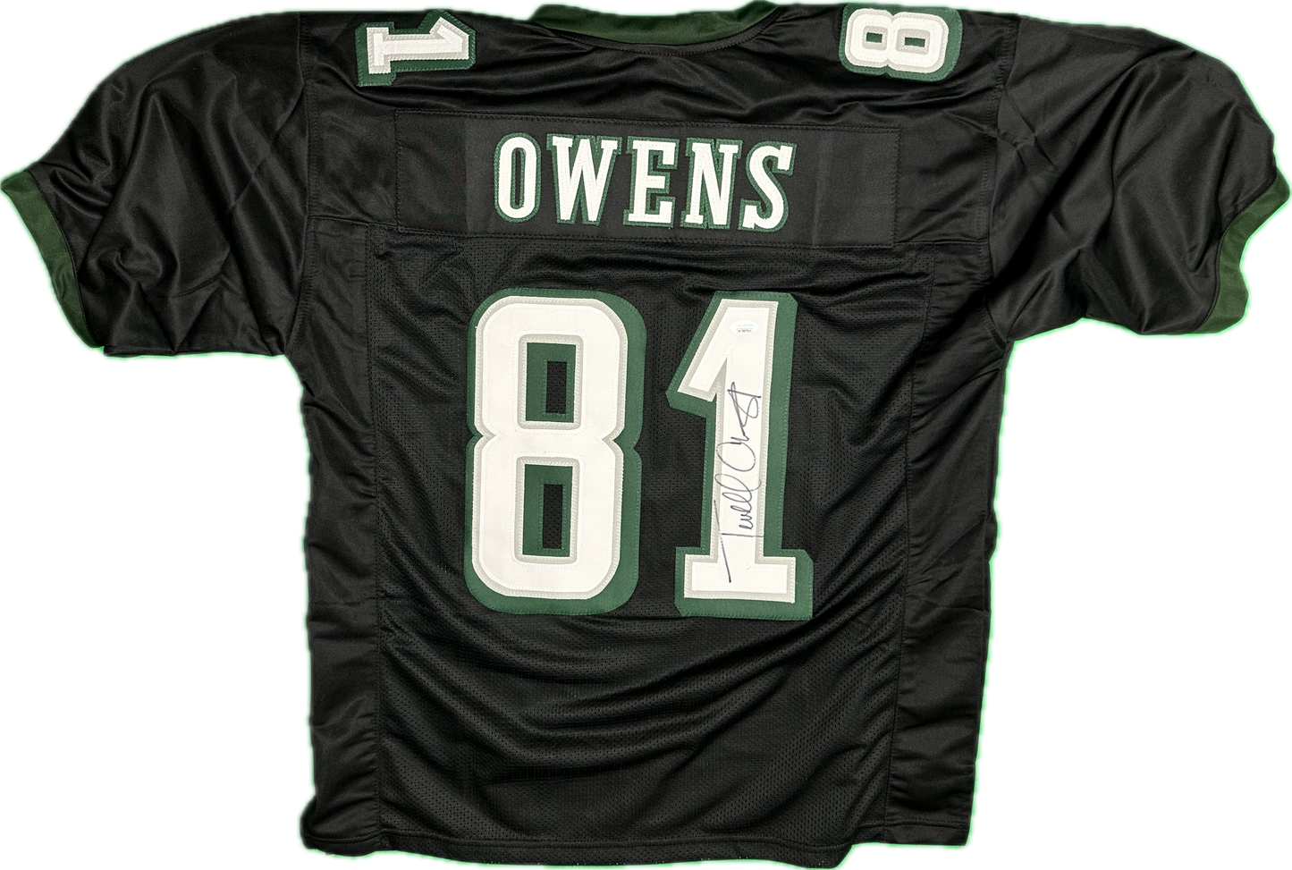 Terrell Owens Signed Philadelphia Custom Black Football Jersey (PIA/JSA)