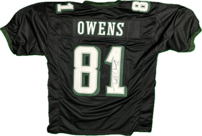 Terrell Owens Signed Philadelphia Custom Black Football Jersey (PIA/JSA)