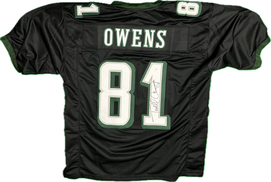 Terrell Owens Signed Philadelphia Custom Black Football Jersey (PIA/JSA)