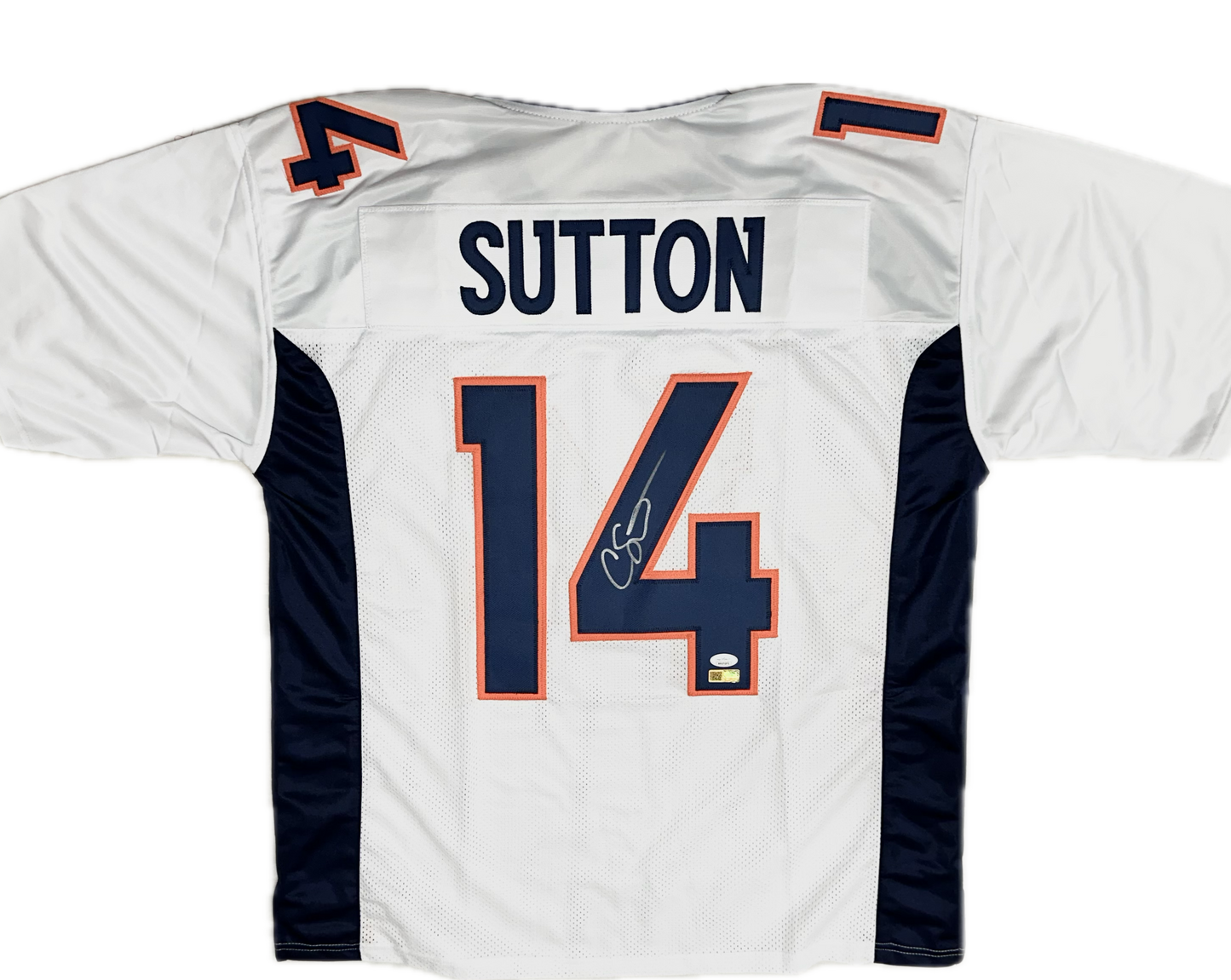 Courtland Sutton Signed Custom Denver Away Football Jersey (PIA & JSA)