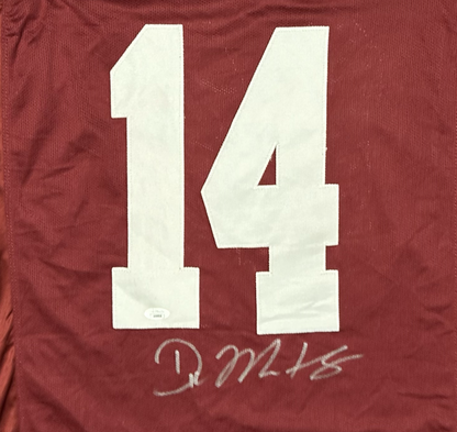 DK Metcalf Autographed Mississippi Custom Jersey (JSA)