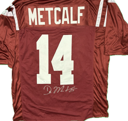 DK Metcalf Autographed Mississippi Custom Jersey (JSA)