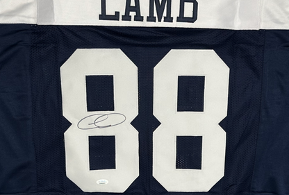 Ceedee Lamb Signed Custom Throwback Dallas Football Jersey (JSA)