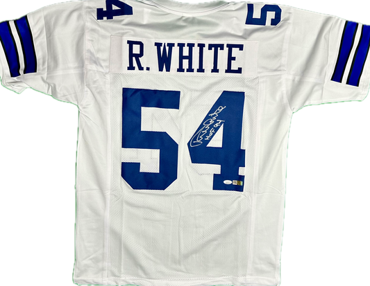 Randy White Signed Dallas White Football Jersey (PIA/JSA)