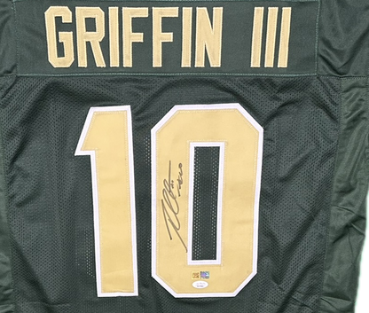 Robert Griffin III Signed Custom Baylor Green Football Jersey (PIA/JSA) (Copy)