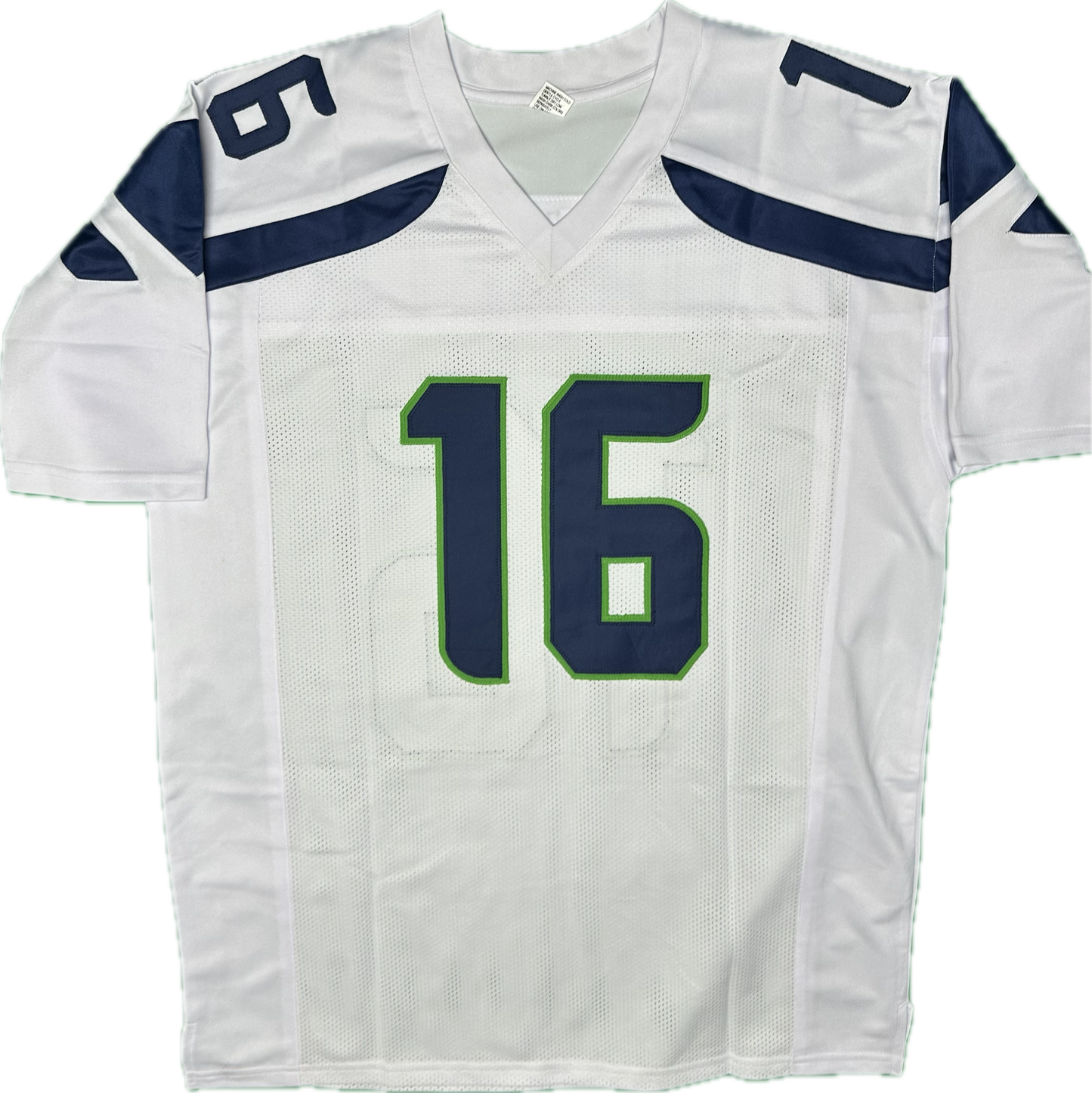 Tyler Lockett Signed Seattle White Custom Jersey