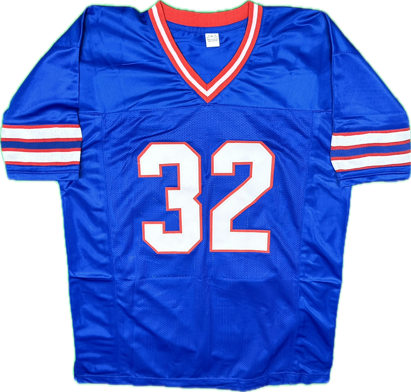 O.J. Simpson Signed Buffalo Blue Custom Football Jersey (PIA/JSA)