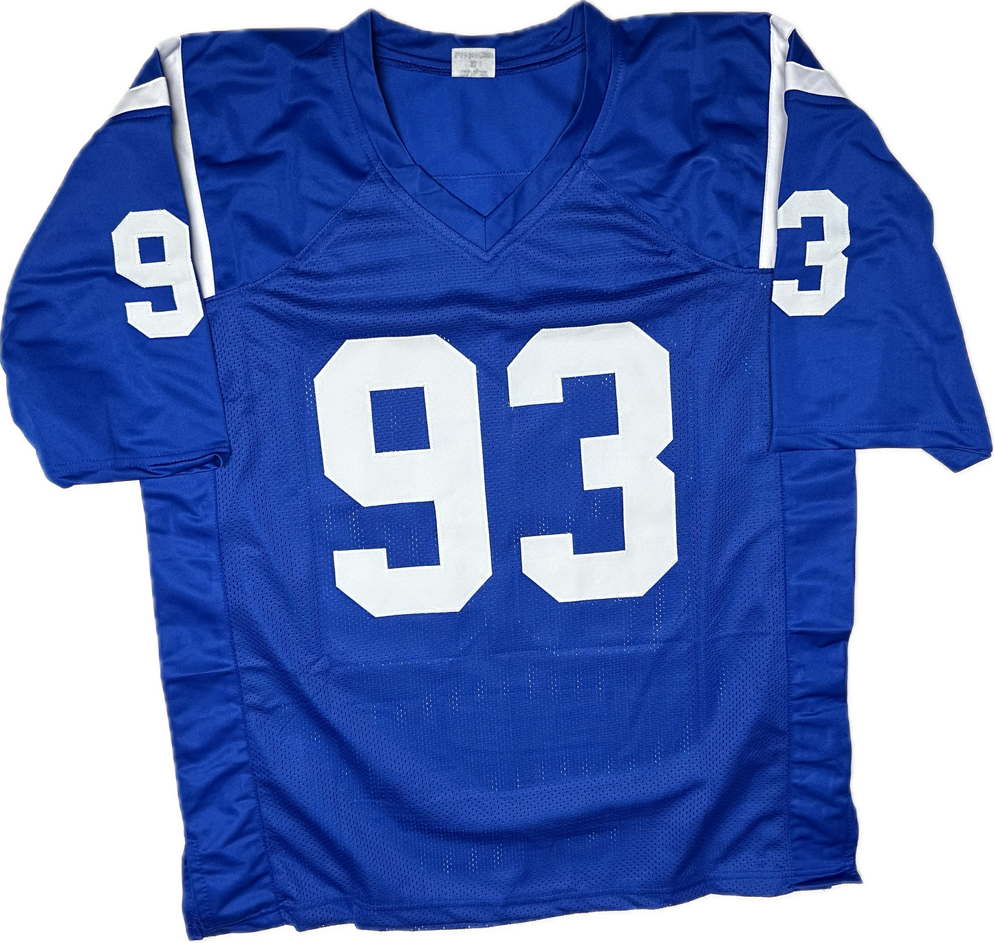 Dwight Freeney Signed Indianapolis Custom Blue Football Jersey (JSA)