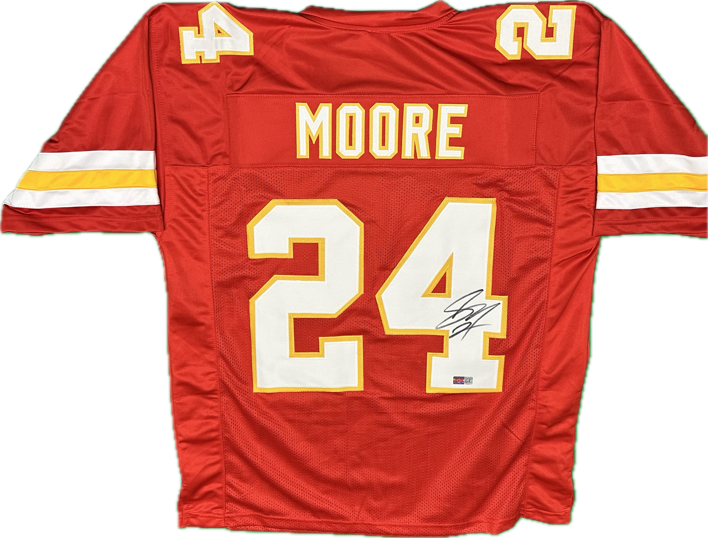 Skyy Moore Signed Kansas Chiefs Custom Autographed Football Jersey (PIA) Red