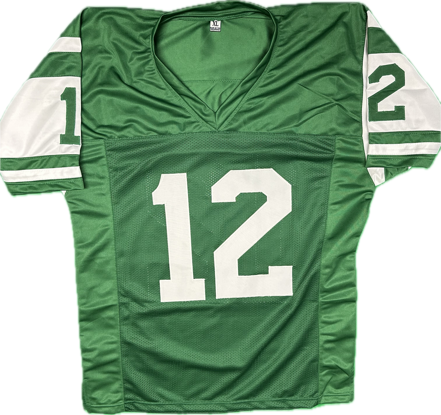 Joe Namath Autographed New York Green Custom Football Jersey (JSA)