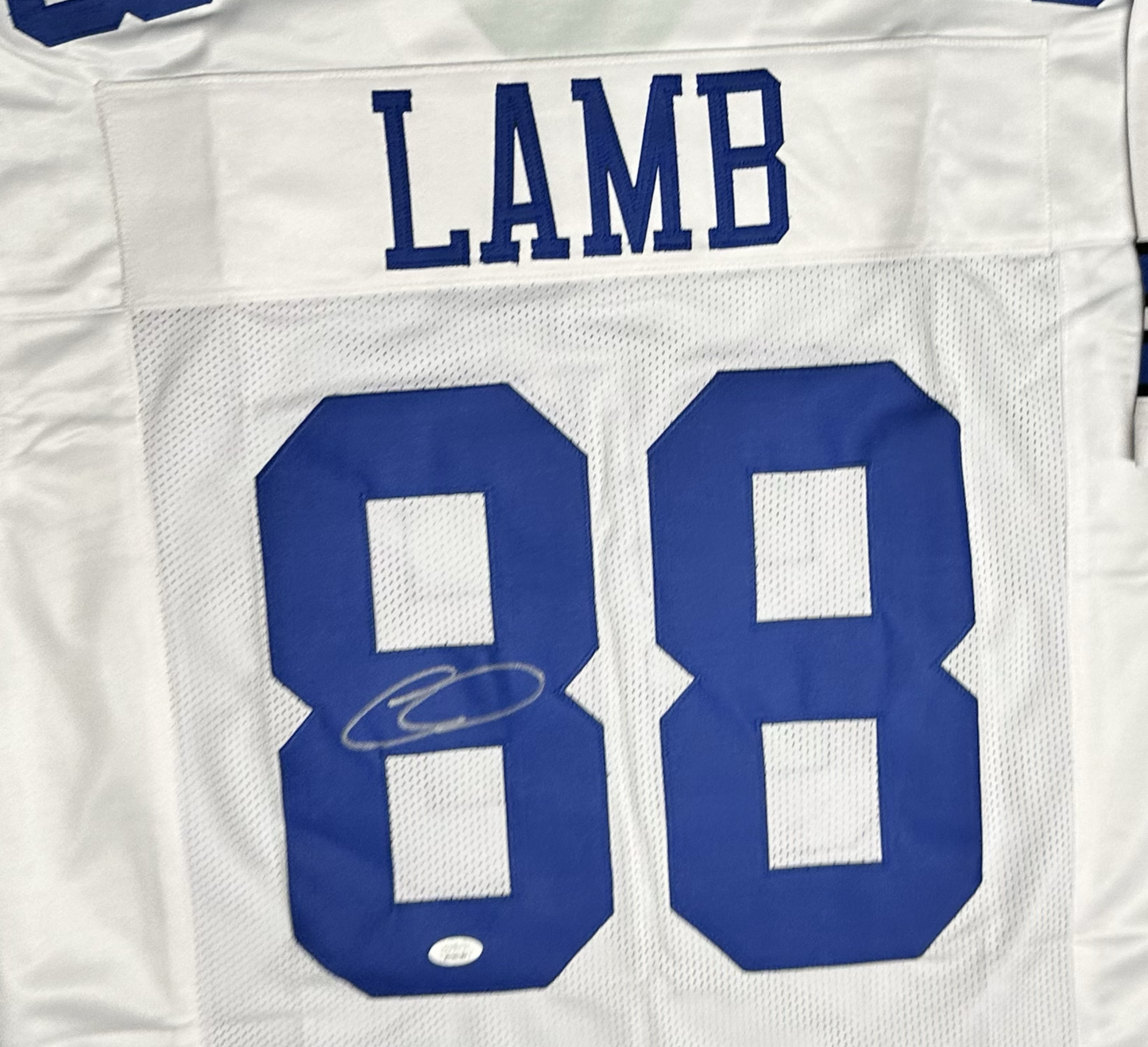 Ceedee Lamb Signed Custom White Dallas Football Jersey (JSA)