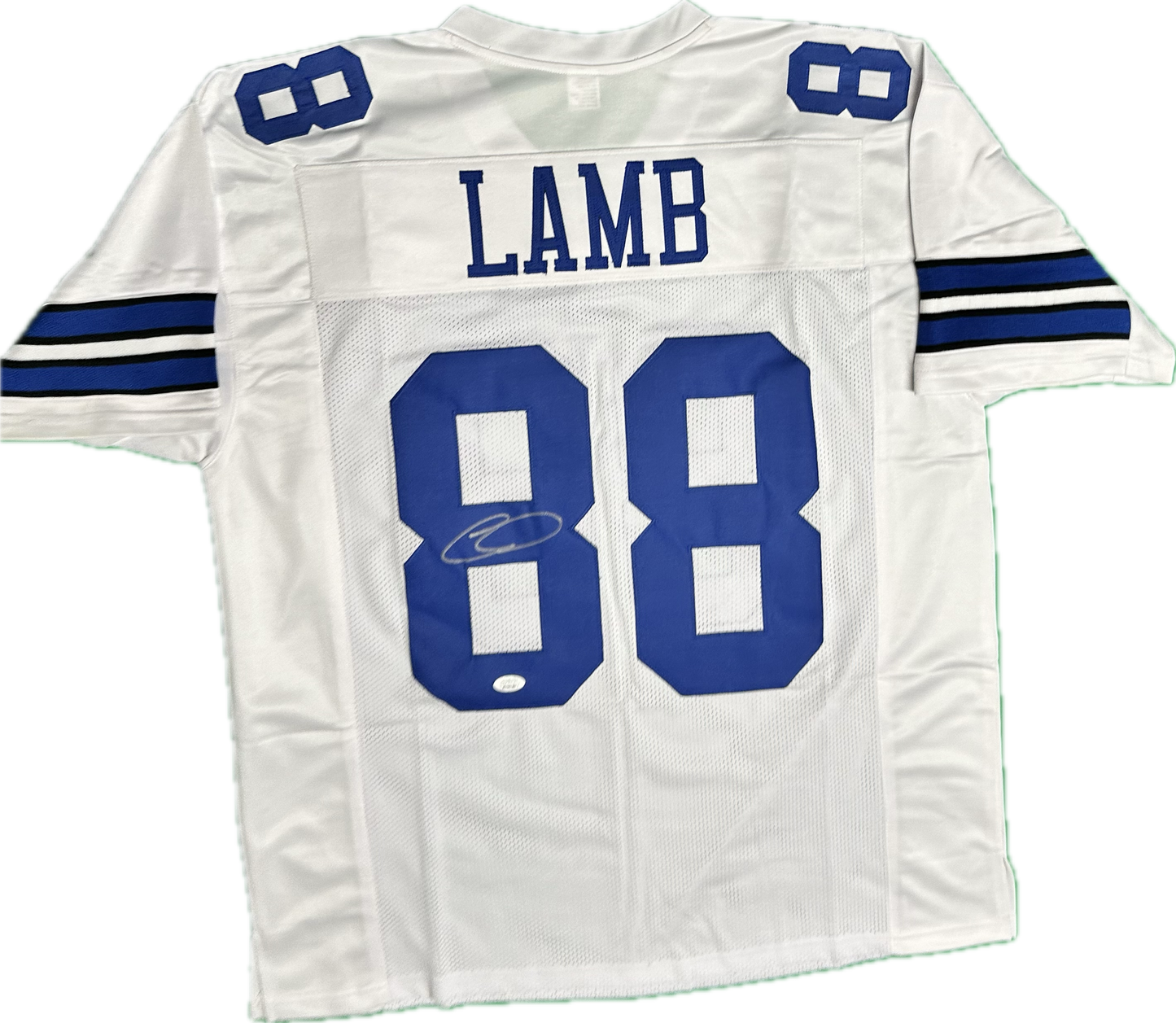 Ceedee Lamb Signed Custom White Dallas Football Jersey (JSA)