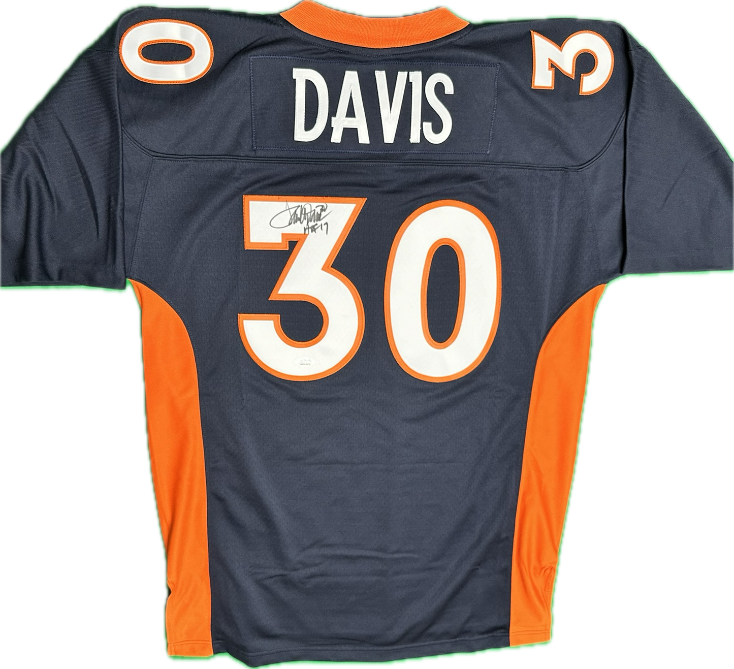 Terrell Davis Signed Denver Custom Football Jersey Mitchell & Ness (PIA & JSA)