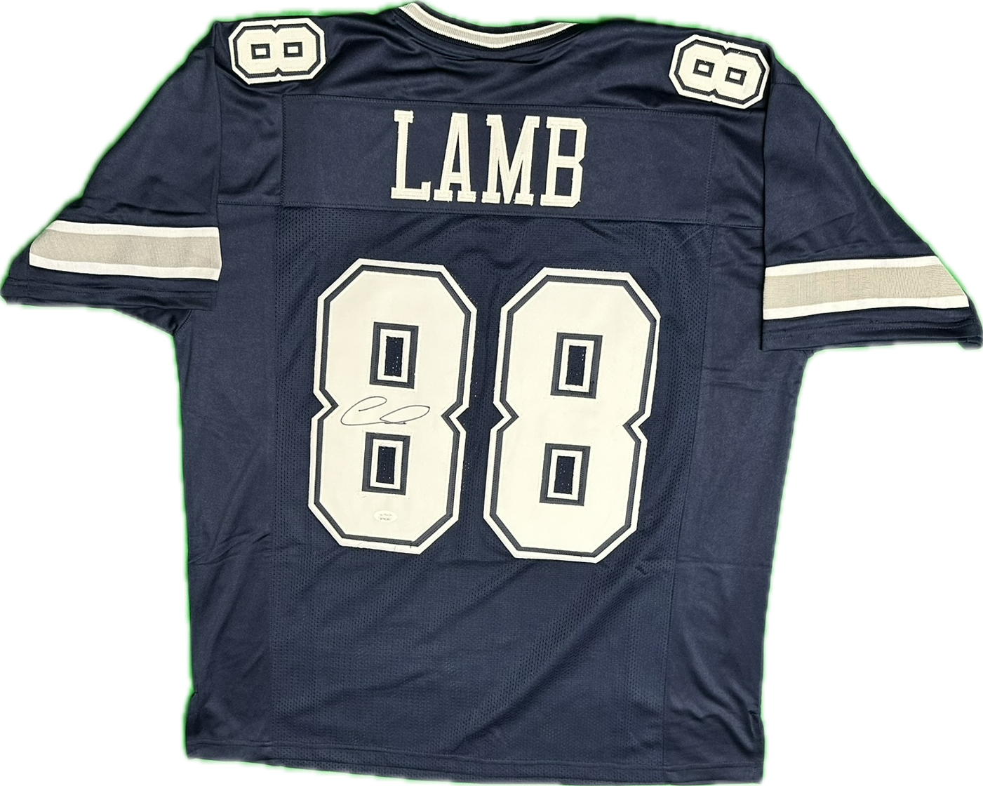 Ceedee Lamb Signed Custom Blue Dallas Football Jersey (JSA)