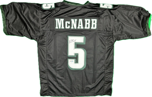 Donovan McNabb Signed Custom Black Philadelphia Home Football Jersey (PIA/JSA)