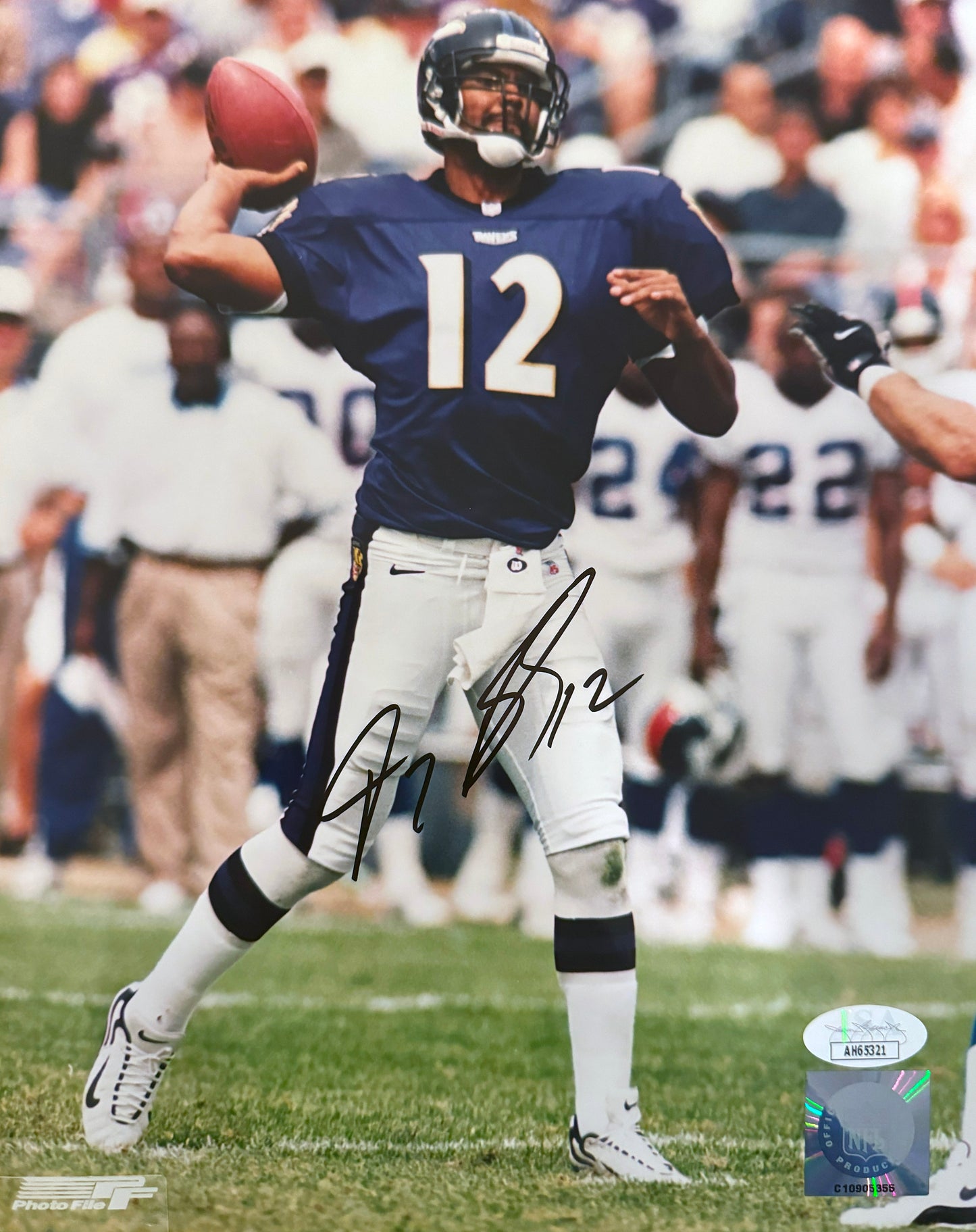 Tony Banks Baltimore Autographed Photo 8x10 JSA