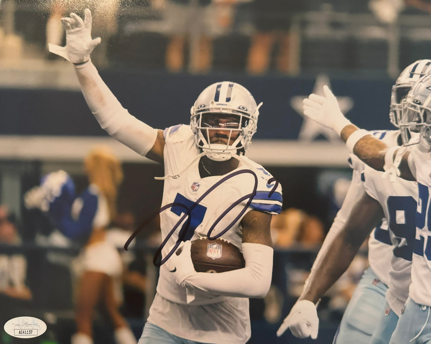 Trevon Diggs Dallas Autographed Photo 8x10 JSA Rookie Sig