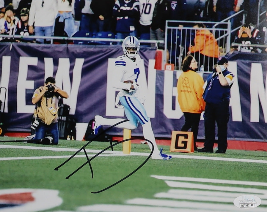 Trevon Diggs Dallas Autographed Photo 8x10 JSA