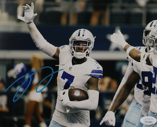 Trevon Diggs Dallas Autographed Photo 8x10 JSA Rookie Signature