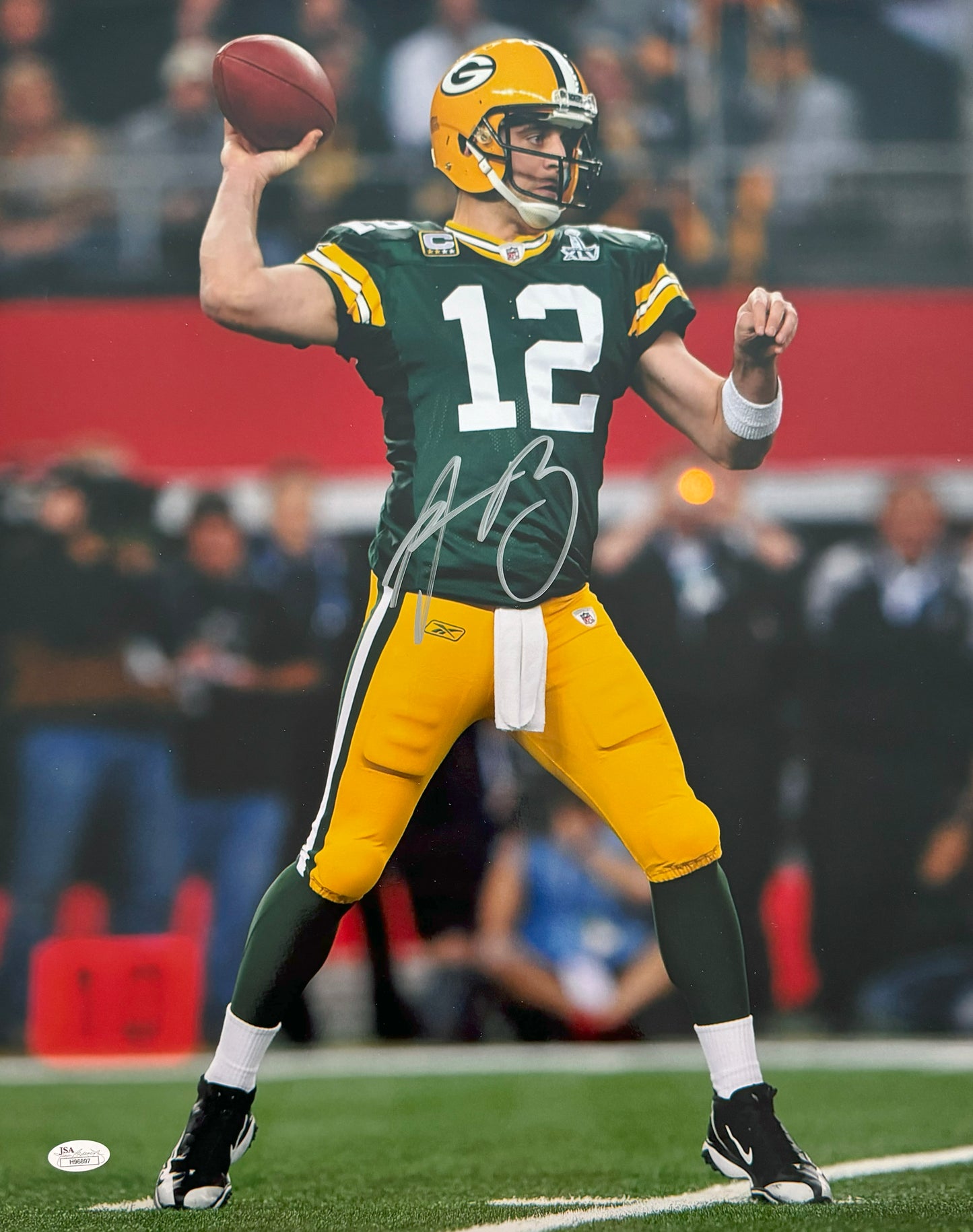 Aaron Rodgers Signed 16x20 Green Bay Autographed Photograph JSA