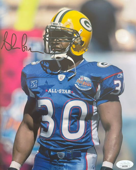 Ahman Green Green Bay Signed 8x10 Autographed Photo JSA