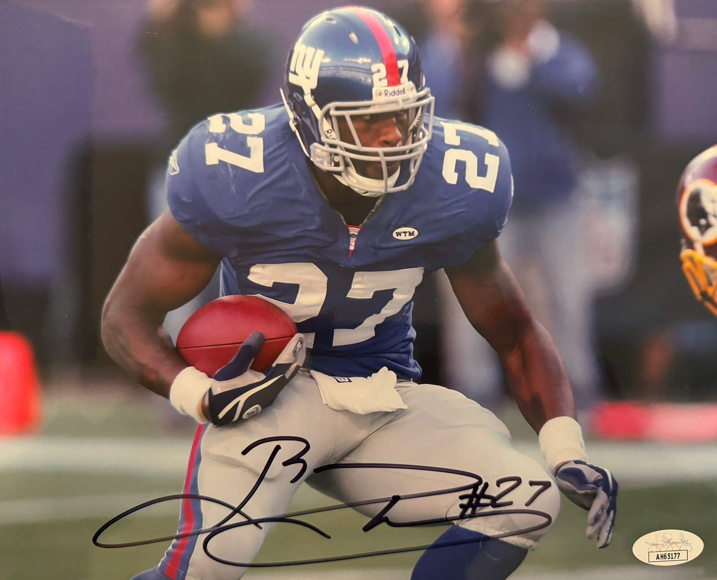 Brandon Jacobs New York Signed 8x10 Autographed Photo JSA