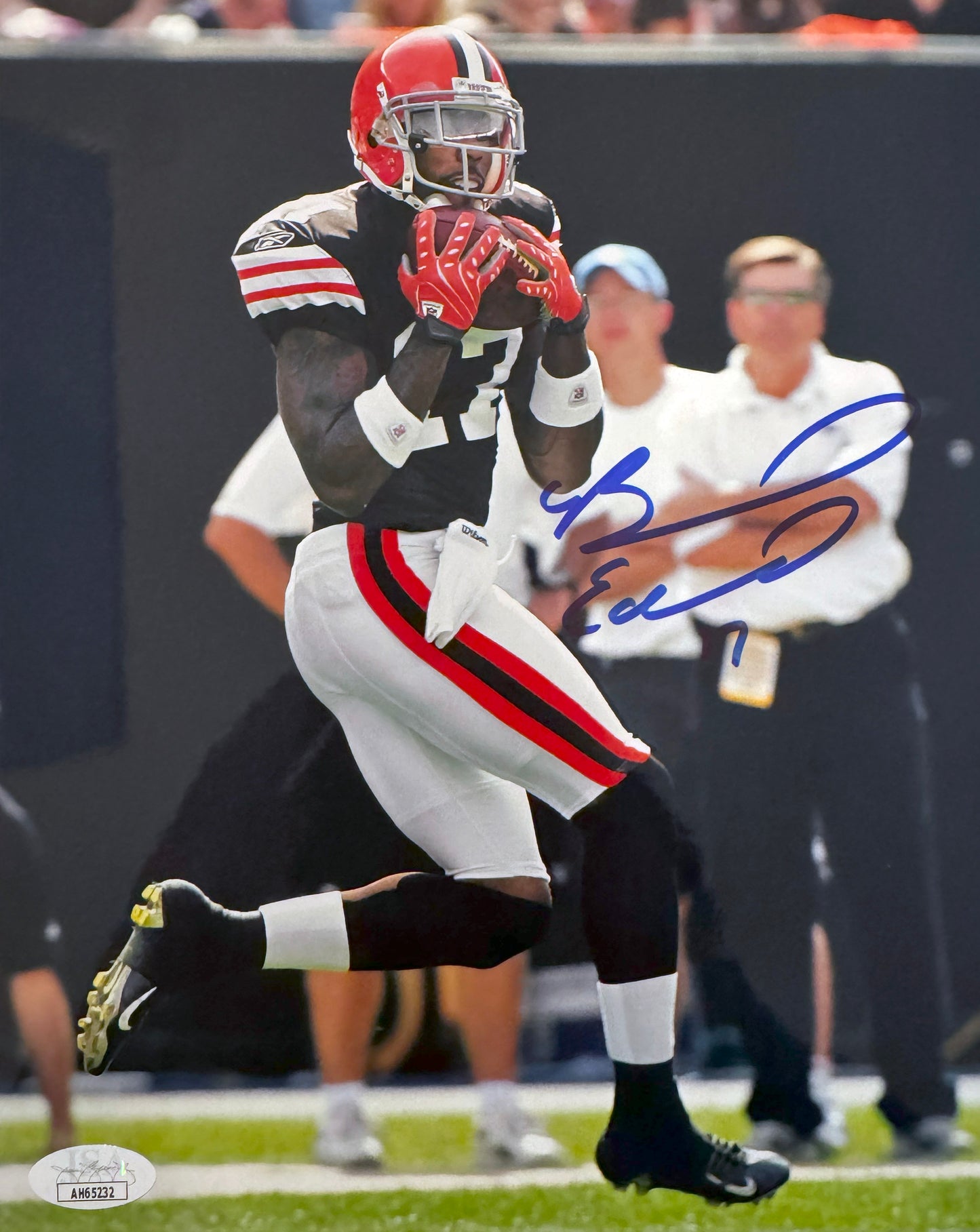 Braylon Edwards Signed 8x10 Autographed Photo JSA