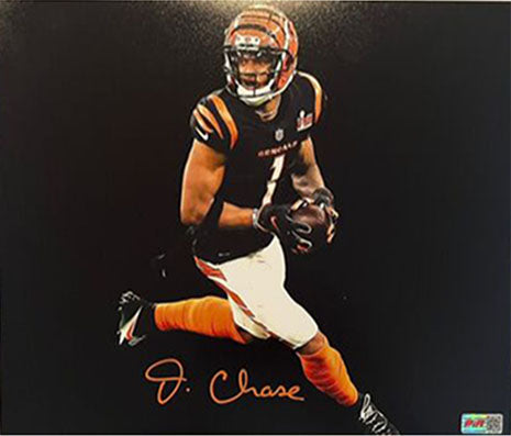 Ja'Marr Chase Signed 16x20 Autographed Cincinnati Photograph PIA