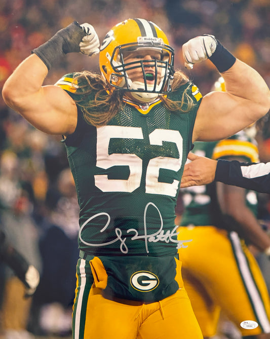 Clay Matthews Signed 16x20 Green Bay Autographed Photograph JSA