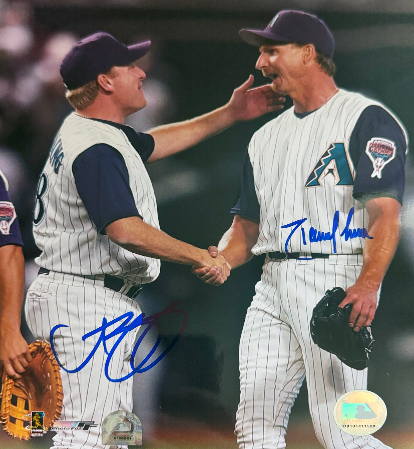 Curt Schillings & Randy Johnson Colorado Autographed Photo 8x10 MLB Authentication