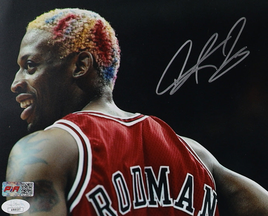 Dennis Rodman Chicago Autographed Photo 8x10 PIA