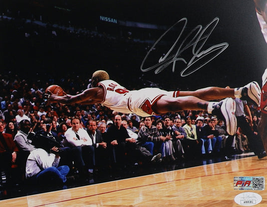 Dennis Rodman Chicago Autographed Photo 8x10 PIA