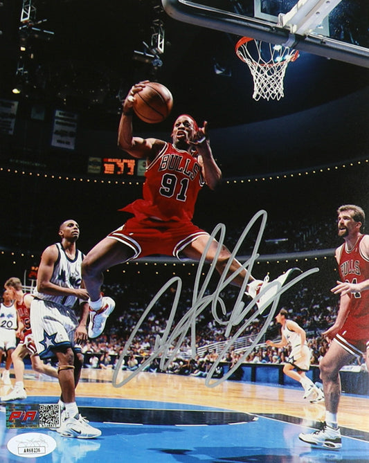 Dennis Rodman Chicago Autographed Photo 8x10 PIA