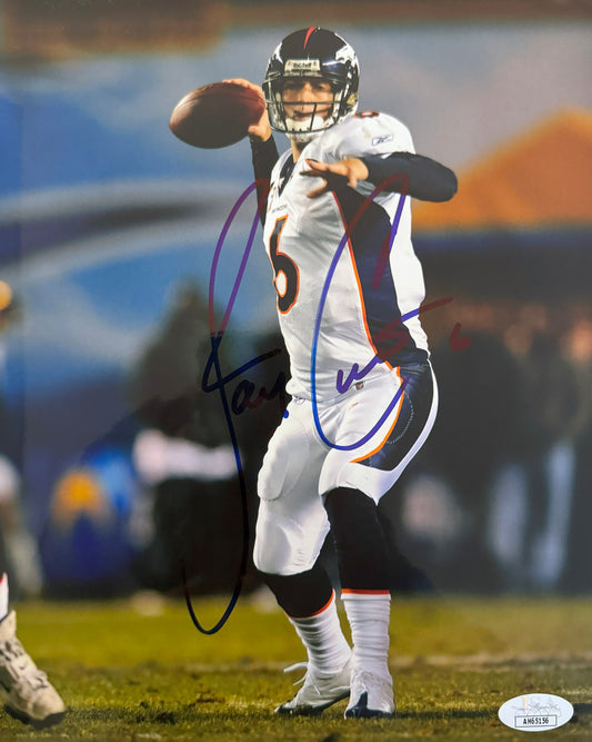 Jay Cutler Denver Autographed Photo 8x10 JSA