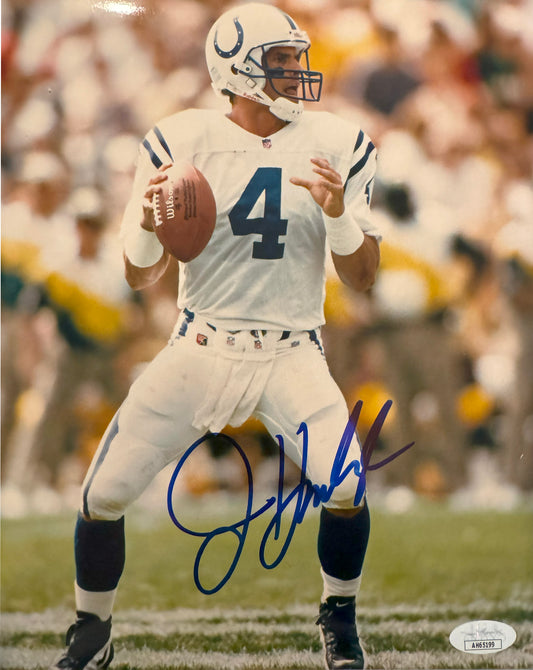 Jim Harbaugh Indianapolis Autographed Photo 8x10 JSA