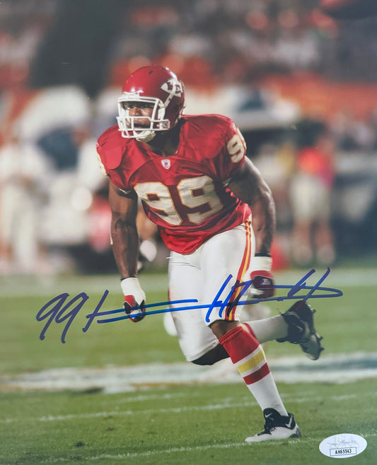 Kendrell Bell Kansas City Autographed Photo 8x10 JSA