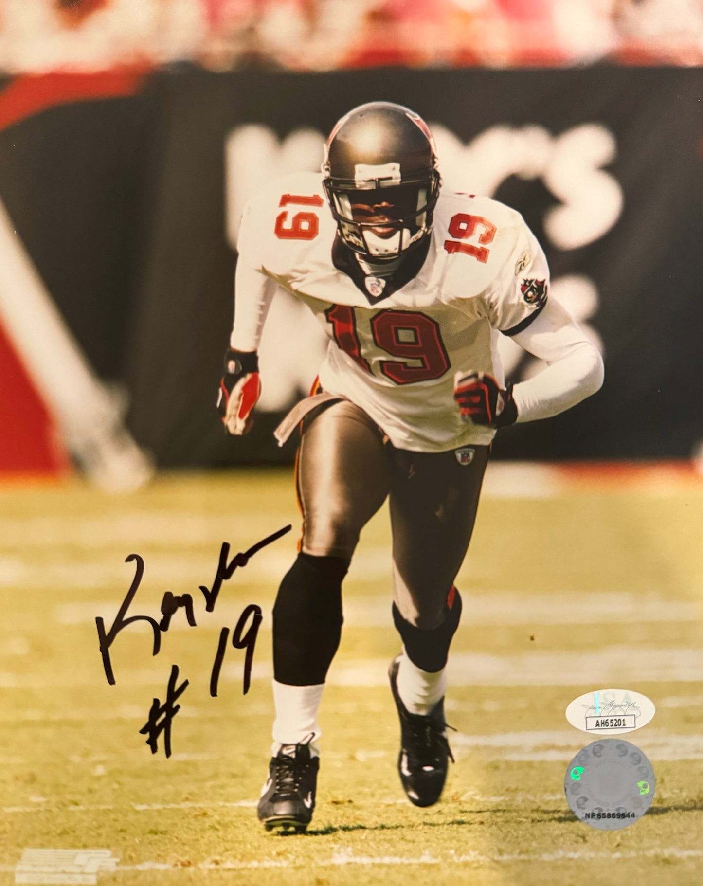 Keyshawn Johnson Tampa Bay Autographed Photo 8x10 JSA