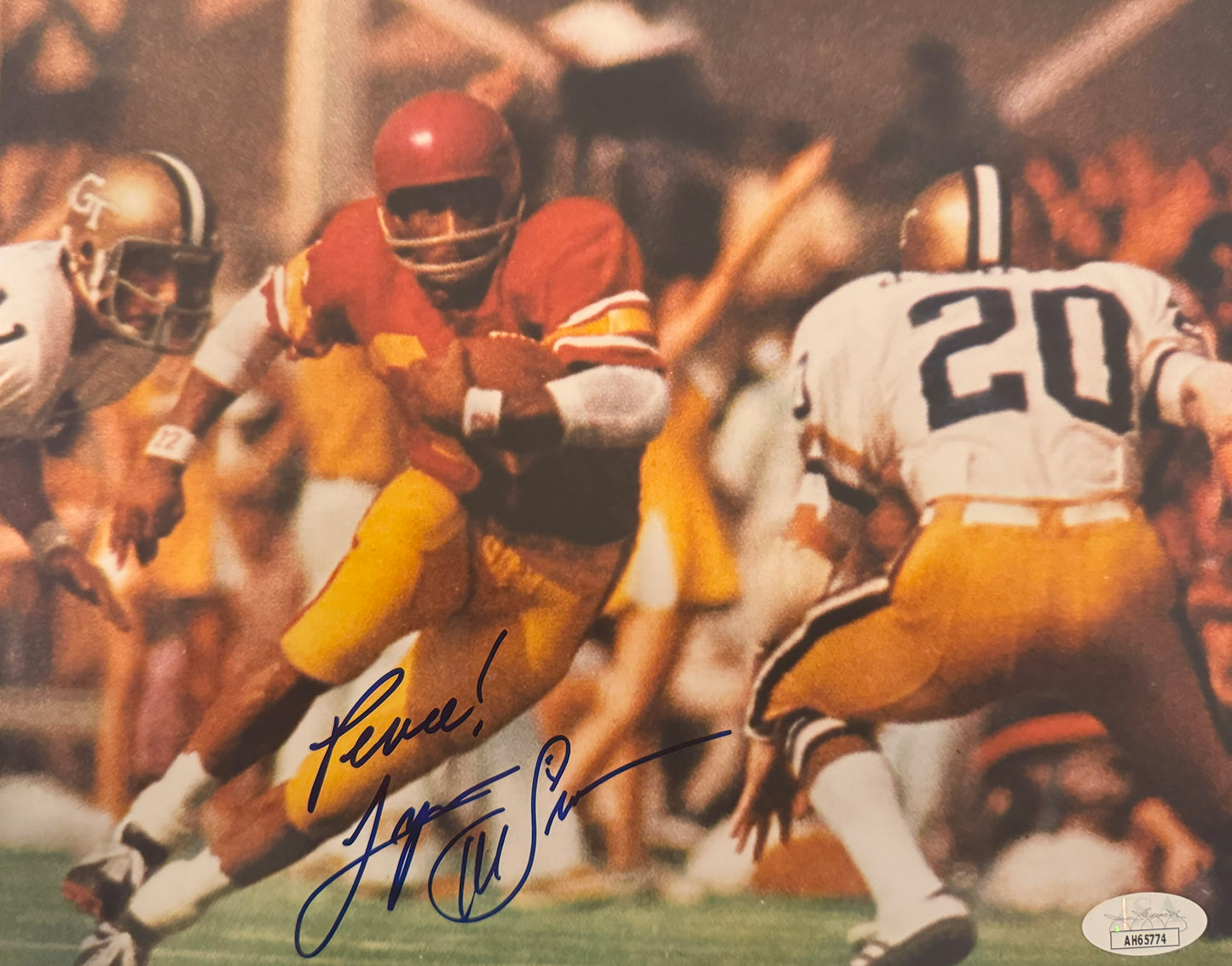 Lynn Swann USC Autographed Photo 8x10 JSA