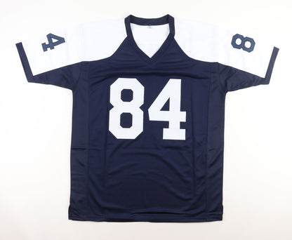 Jay Novacek Signed Custom Dallas Throwback Football Jersey (JSA/PIA)